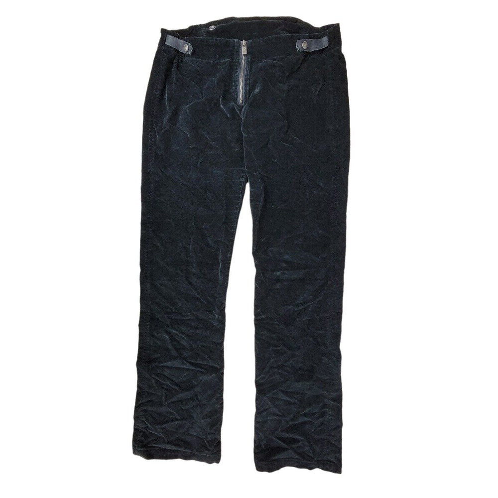 Diesel Corduroy Pants Vintage Y2K Low Rise Black Womens Size 31 Zipper